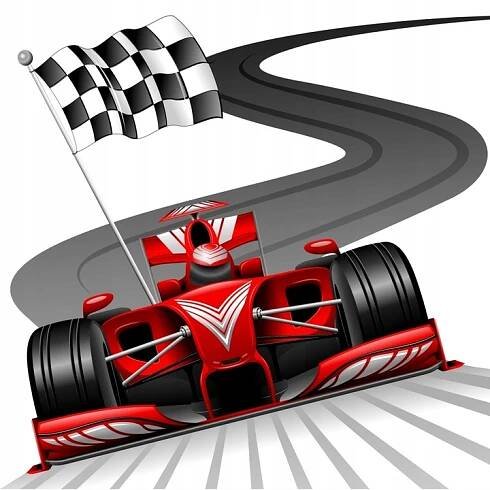 Obraz Formule 1 červené auto na Race Track