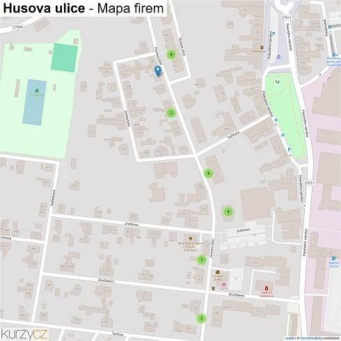 Husova ulice - mapy | Kurzy.cz