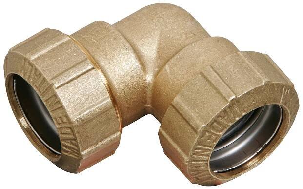 Úhlová spojka 90 stupňů pro PE trubku 32 mm (1 1/4")