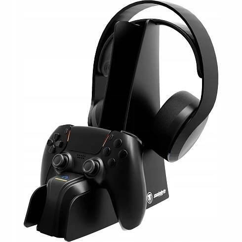GP Snakebyte PS5 Dual Charge 5 a stojan na sluchátka – černý