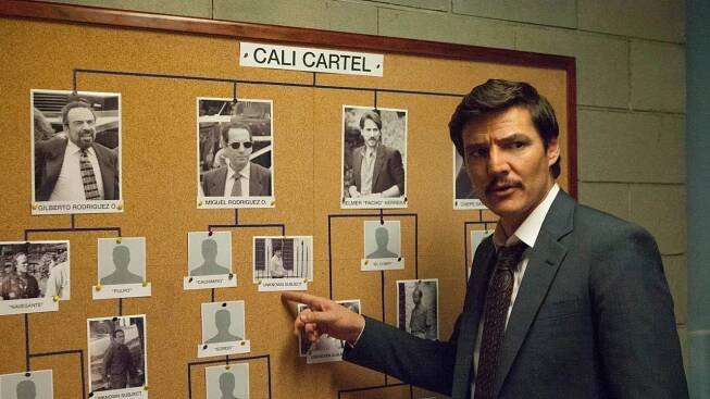 Agent Javier Peňa v podání americko-kolumbijského herce Pabla Pascala (na snímku) v třetí řadě seriálu Narcos pátrá po členech kolumbijského kartelu z Cali.