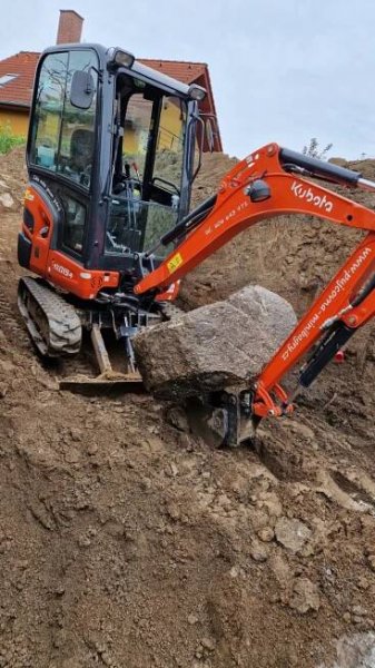 Kubota KX018-4 v akci | Půjčovna minibagry