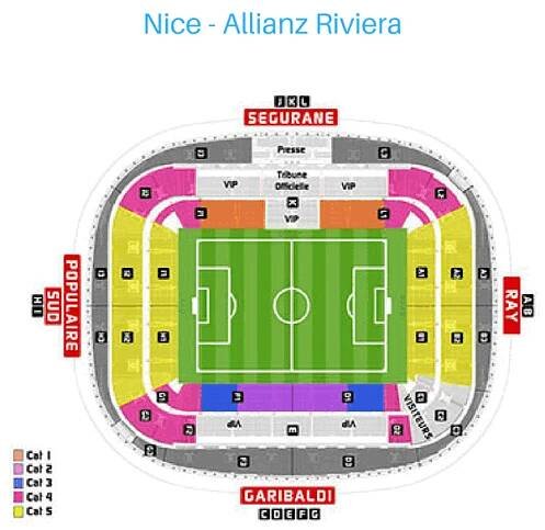 Billet OGC Nice - PSG place match foot 2019 Billetterie