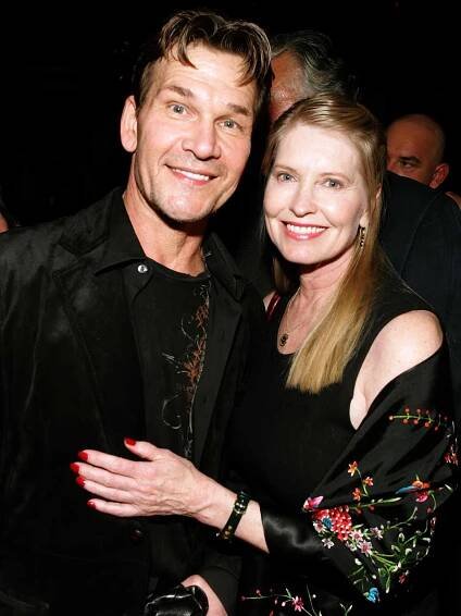 Patrick Swayze and Lisa Niemi, pose at the premiere of MGM's 'Rocky Balboa' after party in 2006