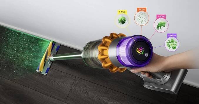 Dyson V15 Detect Absolute 2023 žlutý/šedý - Smarty.cz