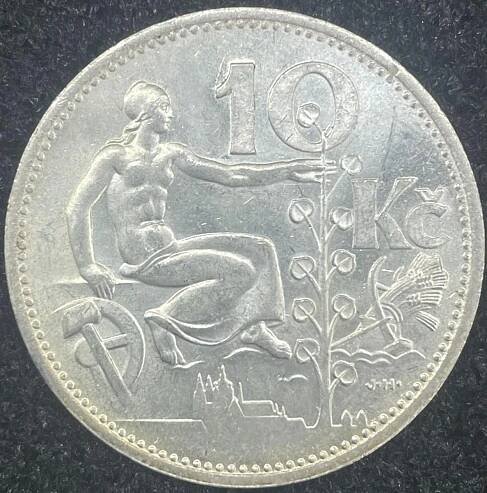 10 Kč - Československá republika (1931) - Numismatika