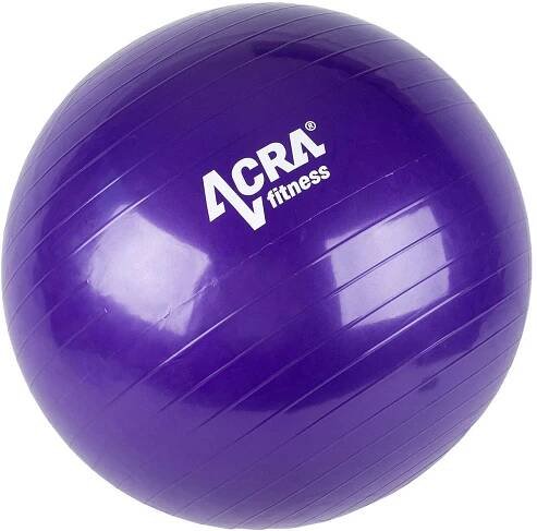 ACRA Míč gymnastický fialový 65cm fitness balon rehabilitační do 130kg | 246940