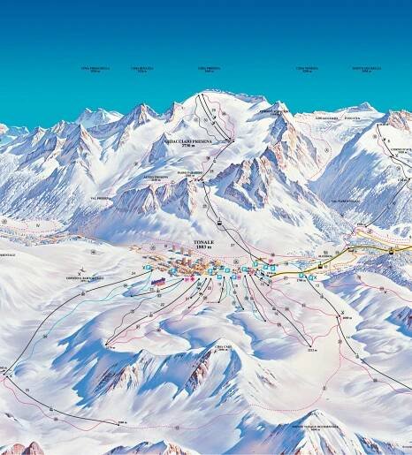Passo Tonale Piste Map