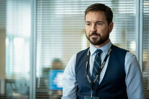 Martin Compston in a scene from the BBC police drama series "Line of Duty."