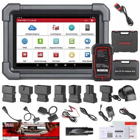 LAUNCH X431 PRO TT POČÍTAČ ROZHRANÍ OBD2 PROFESIONÁLNÍ OBD j.PL WARTSZTAT