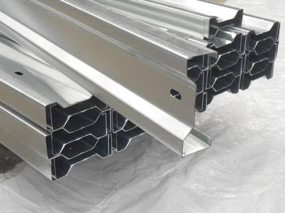 Gusclad Multibeam purlins and weld on cleats made from galv
