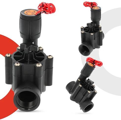 Elektroventil pro instalaci kapkového zavlažování 1'' GW s regulací průtoku HO Kód výrobce SE080105007