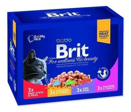 Kapsičky BRIT Premium Cat Family Plate 1200g