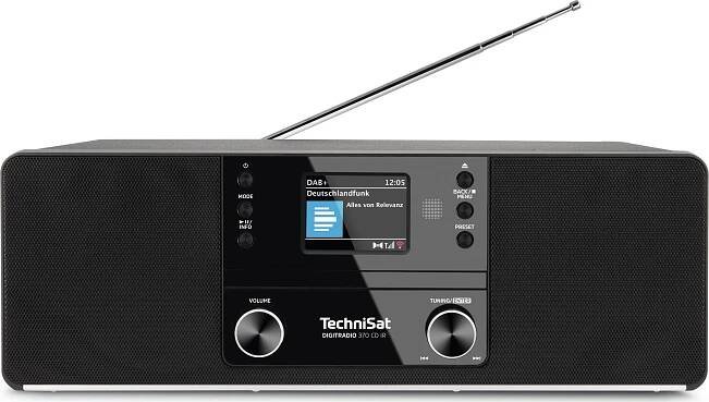 Technisat DigitRadio 370CD IR, černá, DAB /CD