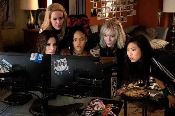 Debbie a její parťačky - Z filmu - Sandra Bullock, Sarah Paulson, Rihanna, Cate Blanchett, Awkwafina