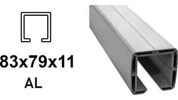 Hliníkový C-Profil 83x79x11 mm, AL 6 m (CP-AL-83x79-6)