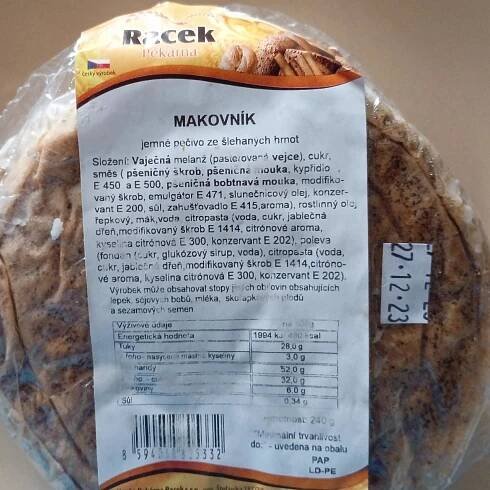 Makovník Pekárna Racek