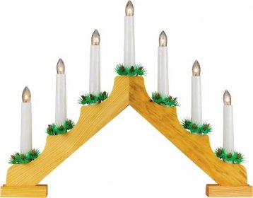Vánoční svícen jehlan 7 svíček, IP20 199 Kč