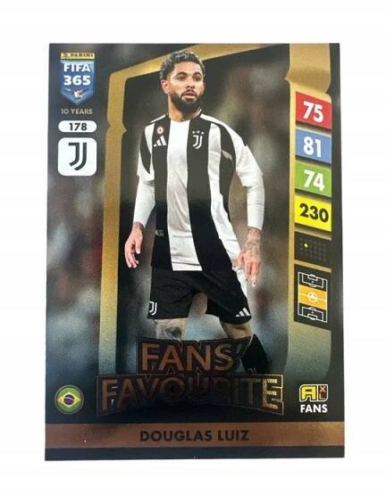 FIFA 365 2025 ADRENALYN XL PANINI FANS JUVENTUS Č. 178 Luiz