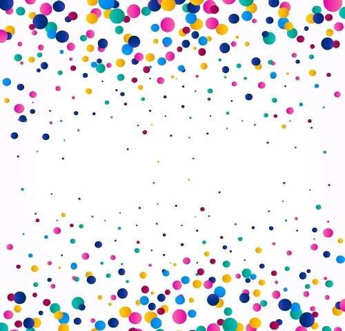 Multicolored Circles Confetti Background Wallpaper