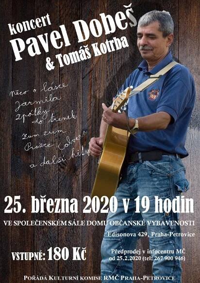 Koncert Pavla Dobeše & Tomáše Kotrby - zrušeno
