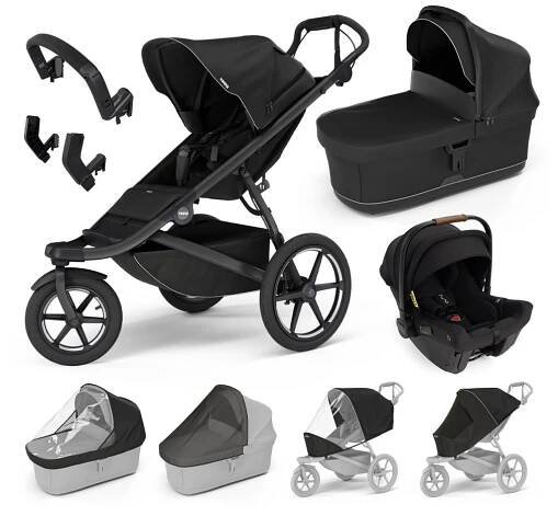 THULE Trojkombinace 9v1 Urban Glide 3 + Bassinet + příslušenství 2024 + Nuna PIPA™ URBN - THULE - Kombinace s příslušenstvím