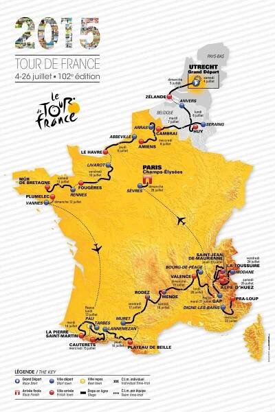Kostky, Alpe d ́Huez i Tourmalet. Tour 2015 bude pro vrchaře