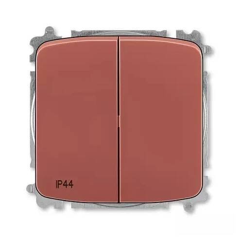 Spínač IP 44, řazení 5, 3559A-A05940 R2, ABB, Tango, vřesová červená