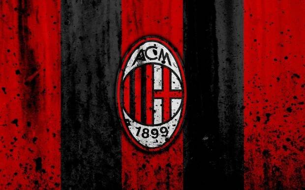 Black Splatter AC Milan Wallpaper