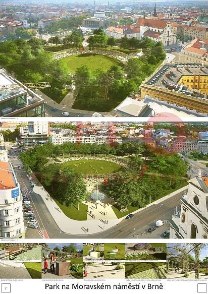 Park na Moravském náměstí v Brně - Urban centrum