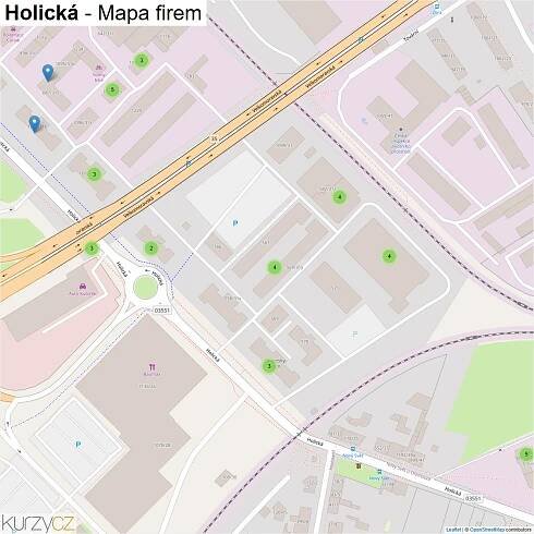 Holická - mapy | Kurzy.cz