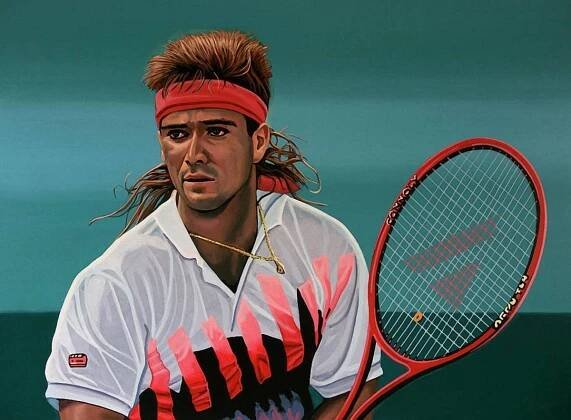 Andre Agassi Amazing Digital Art Wallpaper