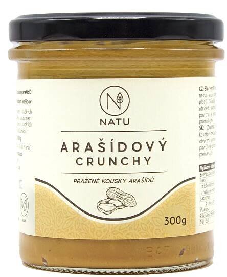 Arašídový krém crunchy, 300 g
