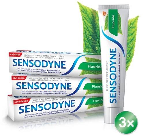Sensodyne Fluoride 3 x 75 ml
