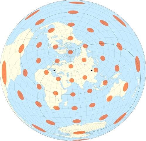 Two-point equidistant projection - Wikipedia