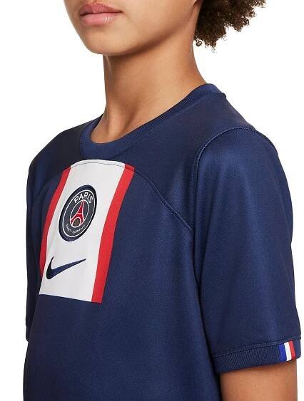 Dětský fotbalový dres s krátkým rukávem Nike Dri-FIT Paris Saint-Germain 2022/23 Stadium, domácí