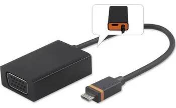 Video redukce PremiumCord SlimPort/MyDP adaptér na VGA s micro USB napájením