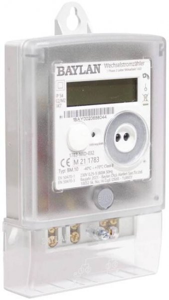 Counttec BT10 digitální jednofázový elektroměr, 60 A, úředně schválený: Ano, 1 ks
