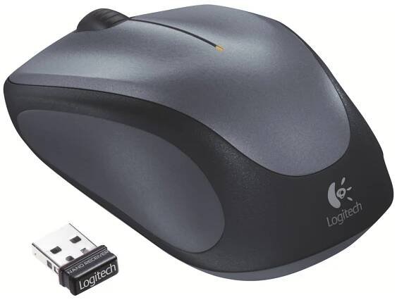 Myš "M235", šedá, bezdrátová, optická, malá, LOGITECH
