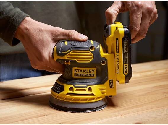 Stanley FatMax V20 Aku excentrická bruska SFMCW220B-XJ 125 mm, bez aku