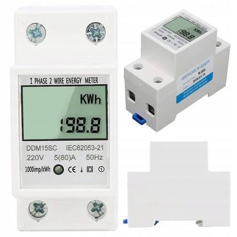 JEDNOFÁZOVÝ ELEKTROMĚR DDM15SC LCD
