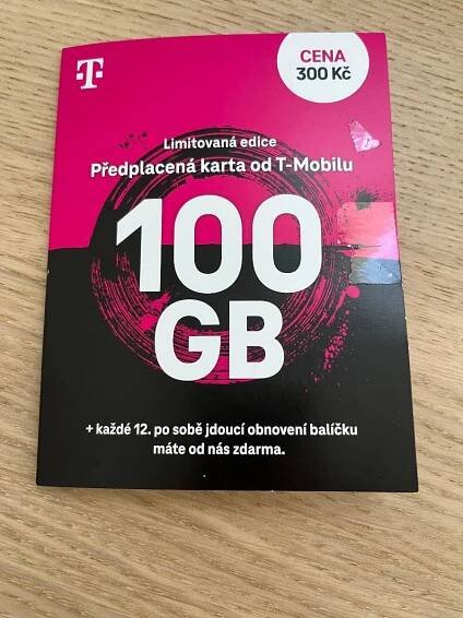 T- Mobile 100 GB předplacenka