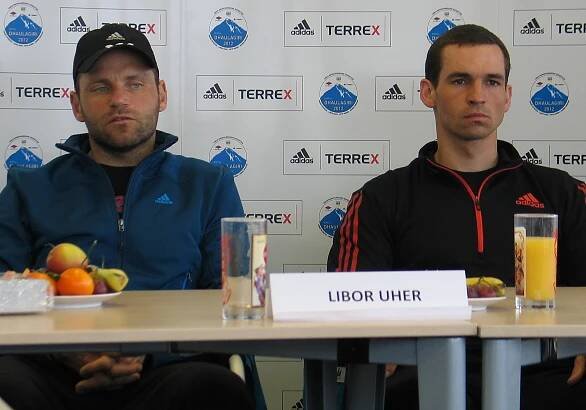 Libor Uher (vlevo) a Tomáš Petreček, Expedice Dhaulagiri 2012