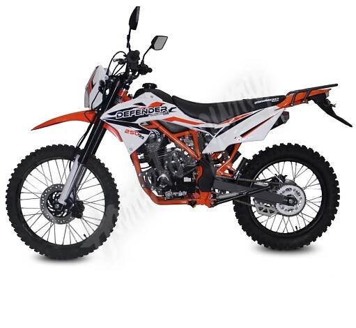 Pitbike MiniRocket Mikilon Defender 250RR kola 21/18 oranžová sedlo 87,5cm| Hamletovygumy