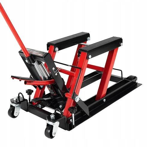 Hydraulický zvedák motocyklu, maximální zatížení 680 kg, gumový přepravní povrch za 3341.00CZK - Allegro