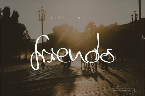 Friends - Shaped Fonts