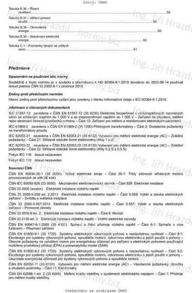 ČSN 33 2000-8-1 ed. 2 (332000) - Elektrické instalace nízkého napětí - Část 8-1: Funkční aspekty - Energetická účinnost