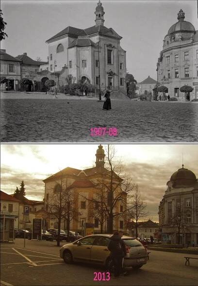 RETRO: Benešov včera a dnes. Co se za dobu mezi jednotlivými snímky změnilo?