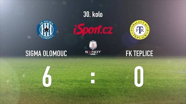CELÝ SESTŘIH: Olomouc - Teplice 6:0. Kanonáda nestačila, Sigma sestoupila