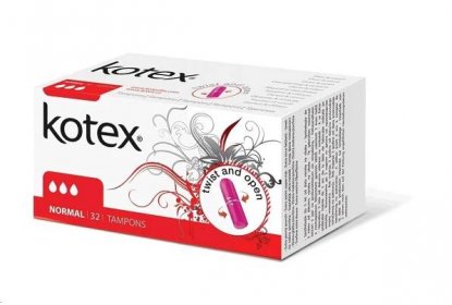 Tampony hygienické Kotex normal 32 kusů